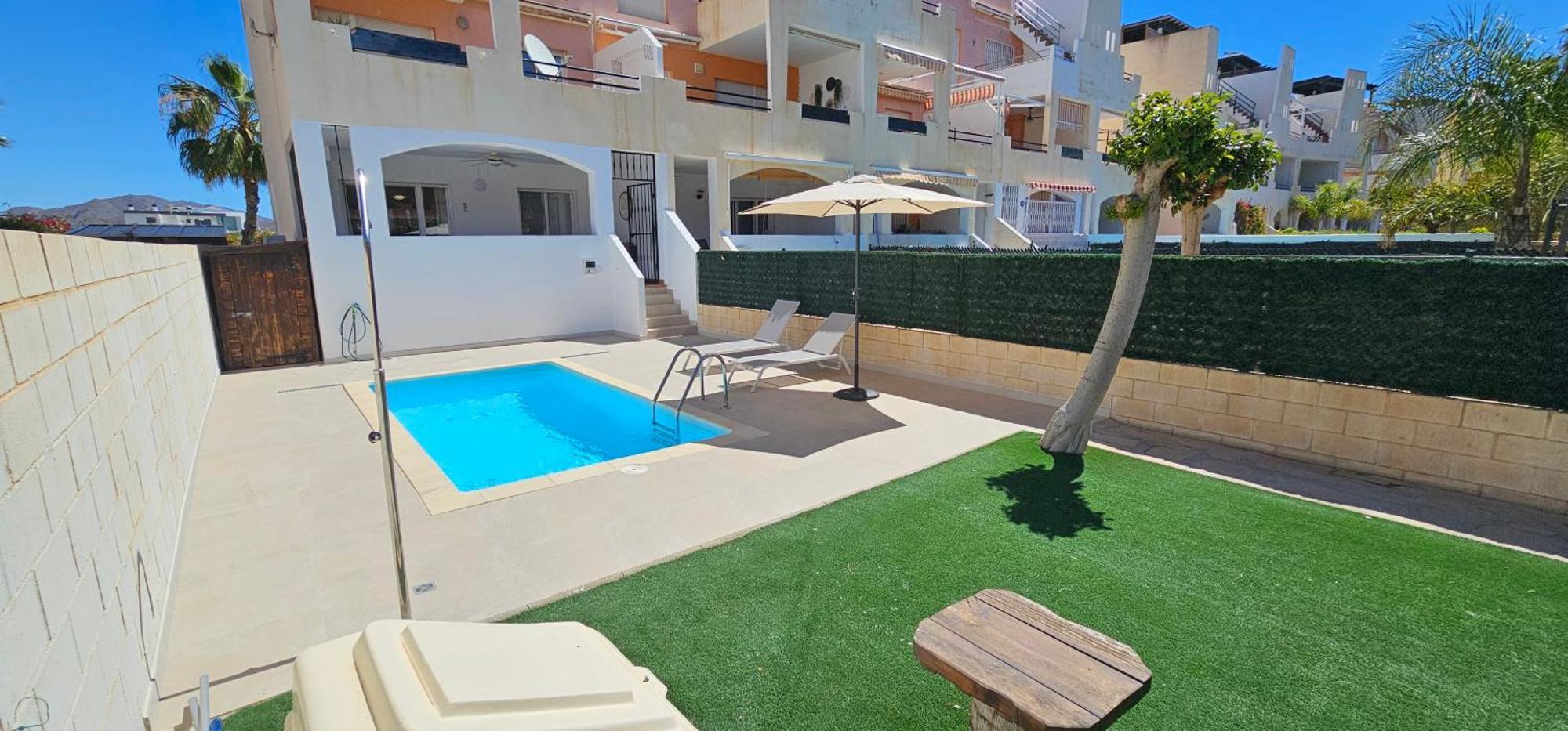 Homes Of Spain, Apartamentos Paraiso Vera Playa, Fatu Hiva, Bajo A Con Piscina Privada En Jardin Privado, Primera Linea De Playa, Wifi 外观 照片