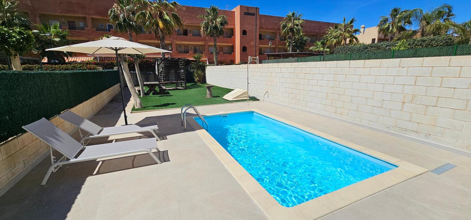 Homes Of Spain, Apartamentos Paraiso Vera Playa, Fatu Hiva, Bajo A Con Piscina Privada En Jardin Privado, Primera Linea De Playa, Wifi 外观 照片